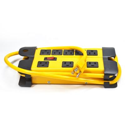 China 100% COPPER WIRE 8 Outlet Surge Protector Power Strip with USB Charging Ports / 300 Joules with 6 Foot Power Cord in Yellow for sale