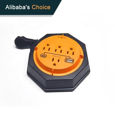 China Indoor& exterior & Contractor's Choice Professional Alibaba USA Outdoor Indoor Extension Cord Reels With USB Manufacturer for sale