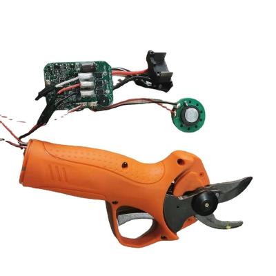 China Organic resin rechargeable branch fruit tree shears lithium battery garden machine tool board for sale