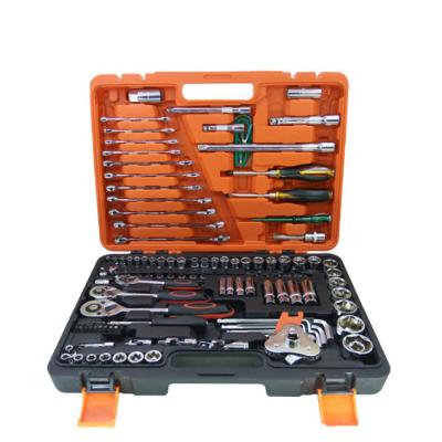 China Full Set Vehicle Mounted Tool Box Combination Set Carbon Steel Socket Wrench For Car Service And Car Maintenance for sale