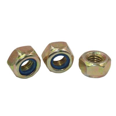 China General Industry Galvanized Steel Hex Lock Nut With Nylon Insert Nylock Nut for sale