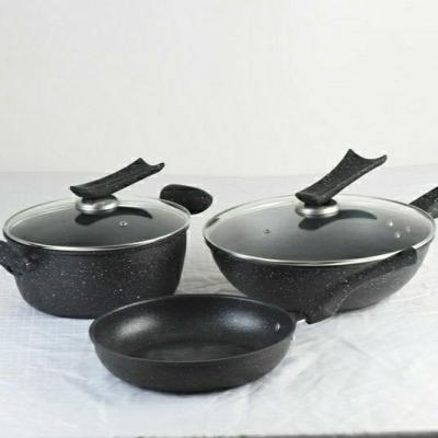 China Sustainable Black Stick Carbon Steel Cookware Non Square for sale