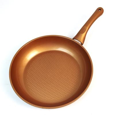 China Durable Forged Aluminum Copper Non Stick Oil Free Pan for sale