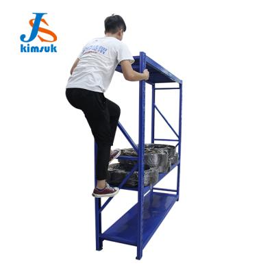 China Corrosion Protection Low Price Fabric Storage Rack Medium Duty Goods Shelf for sale