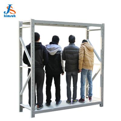 China Kimsuk New Design Storage Shelf Rack Boltless Corrosion Protection Rak Metal Rack for sale