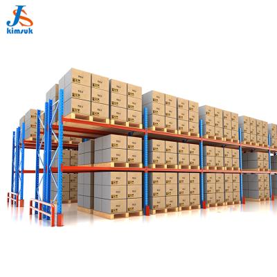 China Corrosion Protection Kimsuk Manufacturer Creative Multifunction Heavy Duty Storage Pallet Rack Warehouse Shelving for sale