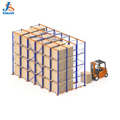 China Durable Industry Steel Heavy Duty Pallet Drive-In Rack For Storage System for sale