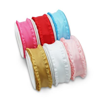 China Floral Eco - Friendly Recycled Polyester Grosgrain Ribbons For Gift Wrapping High Quality for sale