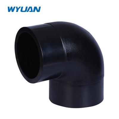 China Wholesale HDPE HDPE pipe fitting 90 degree elbow from WENYUAN factory direct for sale