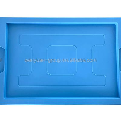 China Insulated Folding Stackable Turnover Box With Lid Plastic Swap Box Collapsible Cash Box for sale