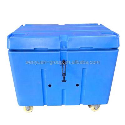 China Dry Ice Storage Dry Ice Box Filled With Color PU Insulation Foam For Long Time Polyethylene Blue Durable Dry Ice Containers for sale