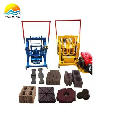 China Buliding Construction Manual Cement Concrete Hollow Block Making Machine In Kenya Ghana for sale