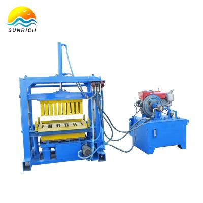 China Buliding Construction QT4-30 Automatic Hydraulic Press Brick Cement Concrete Block Making Machine for sale