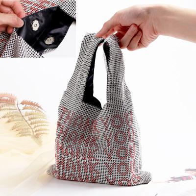 China B002 Lady Fashion Bag Rhinestone Hot Selling Shipping Handbag For Party Rhinestone Evening Purse for sale