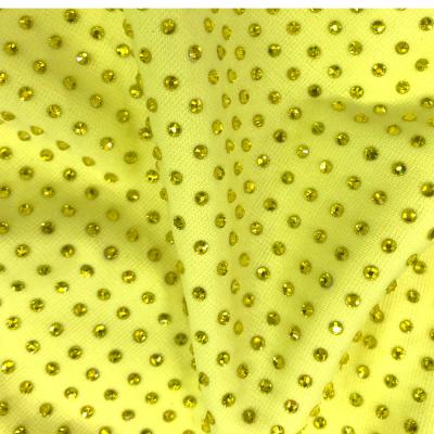 China Hot Selling Crystal Flatback Mesh Fabric 1.5*1meter Rhinestone Fabric va126 with rhinestone for dress for sale