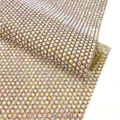 China flatback wa086 bling ab custom rhinestone sheet adhesive hotfix rhinestone sheet for decoration for sale