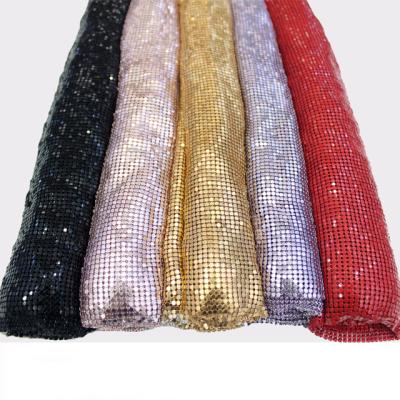 China Pointback me203 cheap crystal colored aluminum rhinestone mesh 3mm grid mesh for bag and address for sale