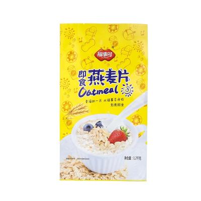 China Recyclable plastic side gusset bag for food packaging for instant oatmeal for sale