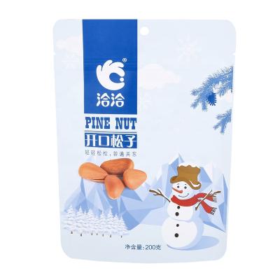 China Aseptic Snacks Plastic Packaging Bag For Net 200g Pinion for sale