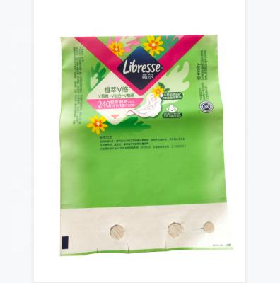 China Aseptic Plastic Packaging Bag For Sanitary Napkin for sale