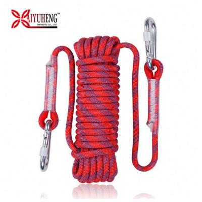 China Baiyuheng Wholesale Outdoor Safety Colorful Dynamic Nylon Rope 1/2 Inch 3 Craft Rope Mountaineering Rope 10mm 10mm for sale