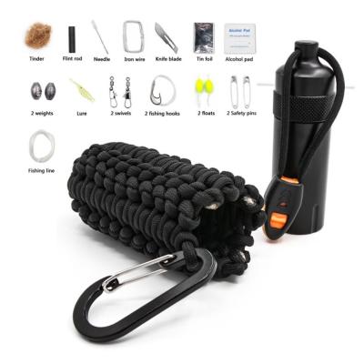 China Survival box where to find the Paracord Outdoor Rescue Multi-Purpos Survival KIT for sale