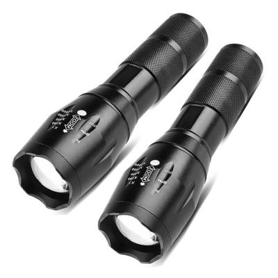 China Baiyuheng Sport Small Military T6 Led Flashlights 18650 Strobe Multi Function Tactical Tool Flashlight for sale