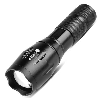 China Super Powerful T6 Dimmable Led Rechargeable Zoomable Military Waterproof High Power 5 Modes Mini Sports Tactical Flashlights for sale