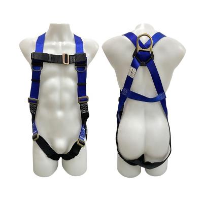 China High Strength Electrician Safety Belt High Strength CE Safety Rescue Construction Working Full Tower Climb Rope Body Safety Harness for sale