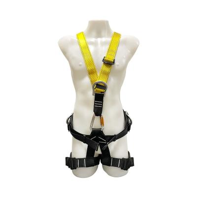 China Fall Protection High Strength 5-Point Rope Industrial Climbing Safety Harness For Working Full Waist Adjustable Body Seat Belt Harness for sale