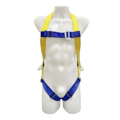 China High Tensile Fall Protection Polyester Webbing 3 Point Seat Belt Roof Rescue Electrician Full Body Construction CE Certified Safety Harness for sale