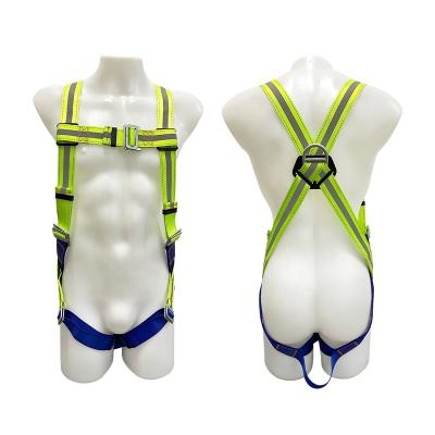 China Full Body Safety Belt Electric Power Lineman Green Wholesale Price Full Body Safety Harness High Strength Reflective Adjustable Scaffolding Fire Protection en venta