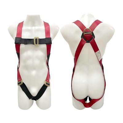 China Full Fall Protection High Strength High Quality High Strength Adjustable Body Safety Harness Metal D-Clip Construction Lineman Electric Power Seat Belt for sale