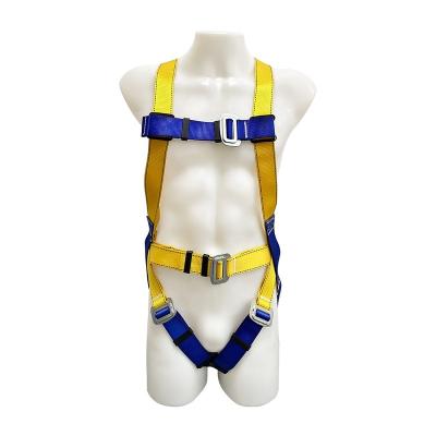 Cina Fall Protection Polyester Buckle Safety 3-Point Belt High Strength Adjustable CE Certified Aerial Work On The Ride Full Body Safety Harness in vendita