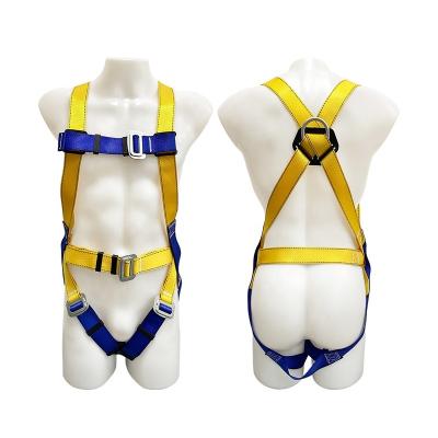 Cina PPE High Strength Industrial Protective Device Wholesale Metal Buckle Seat Belt Electrician Adjustable Body Lifting Construction Full Body Harness in vendita