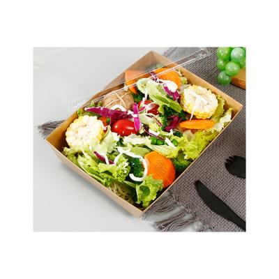 China Disposable Recyclable Food Grade Kraft Paper Packaging For Fast Food Take Away for sale