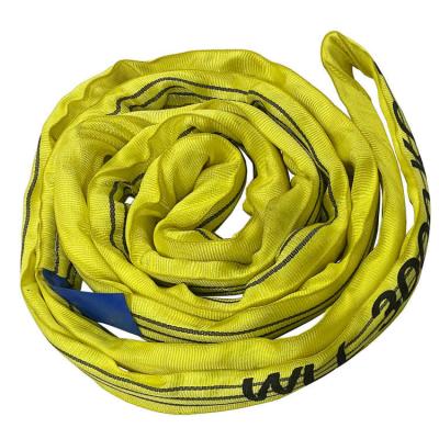 China OEM Factory ODM 100% Polyester High Tenacity Heavy Duty Endless Lifting Endless Round Webbing Sling for sale