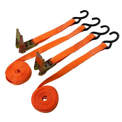 China Custom Printed Cargo Check Polyester Webbing Rope Ratchet Replacement Ratchet Tie Down for sale