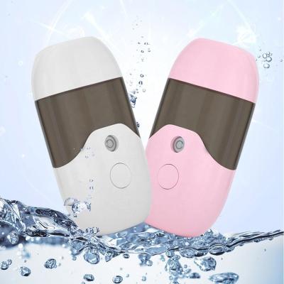 China Women Nano Facial Steamer Mist Face Sprayer 50ML USB Cooling Chargeable Portable Humidifier Skin Care Moisturizing Tool for sale