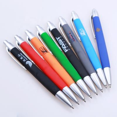 China Promotional Wholesale Pen Popular Gel Pen Customize Logo Printing Good Quality For Hotel Company Promotional Gift Present Plastic Ballpoint Pens for sale