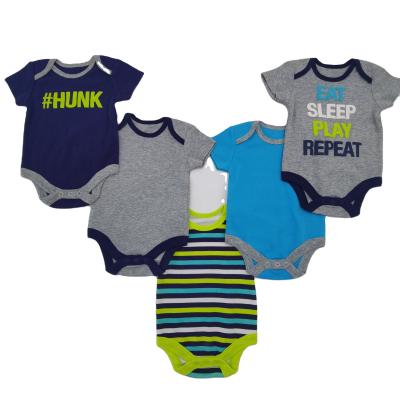 China Summer Baby Bodysuit Daily Onesie Newborn Baby Clothes Breathable Baby Body Rompers for sale