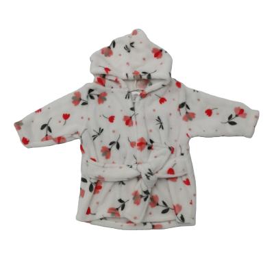 China Wearable Winter Baby Clothes Polyester Baby Fleece Bathrobe for sale