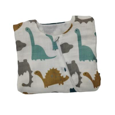 China Portable Cute Dinosaur Printed Baby Sleep Bag with Long Sleeves for sale