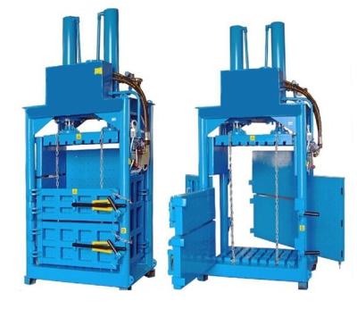 China Low Price Waste Cardboard PET Bottle Vertical Hydraulic Baler for sale