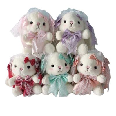 China New Lolita Stuffed Rabbit Plush Doll Toy Doll Girl's Huggable Comfort Sleep Figure Sleeping Baby Baby for sale