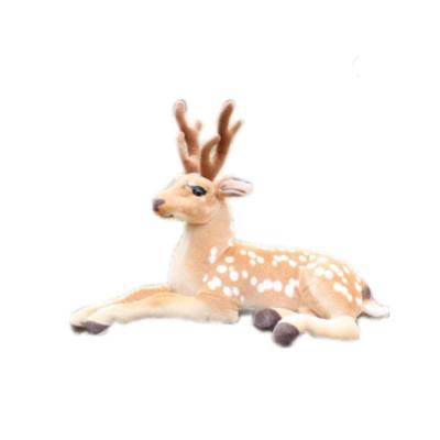 China Cute Plush China Factory Simulation Deer Sika Deer Plush Toy for sale