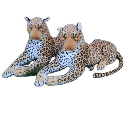 China High quality hot sale plush simulation plush stuffed leopard toys jungle cute stuffed animal plush toy for sale