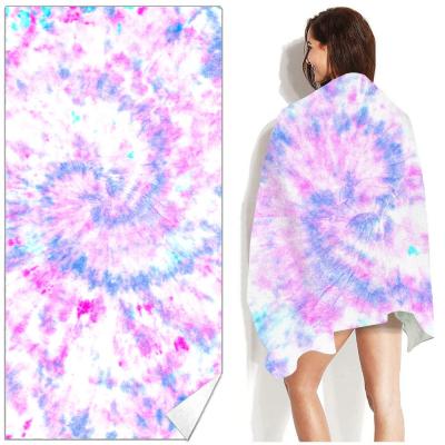 China Free Sample Sustainable Plastic Recyclable Fiber Sand Bottle Free Beach Towel Blanket Wholesale for sale