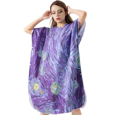 China Wholesale QUICK DRY Custom Printed Robe Surf Poncho Pool Quick Dry Easy Carry Changing Towel for sale