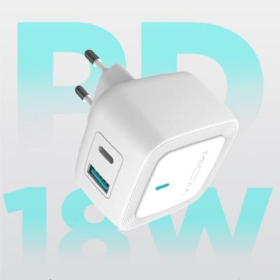 China UniversalÂ   MIQIA 18W Palladium Charger QC 3.0 Quick Charger EU USA R-U USB C Phone Charger For iPhone 12 for sale